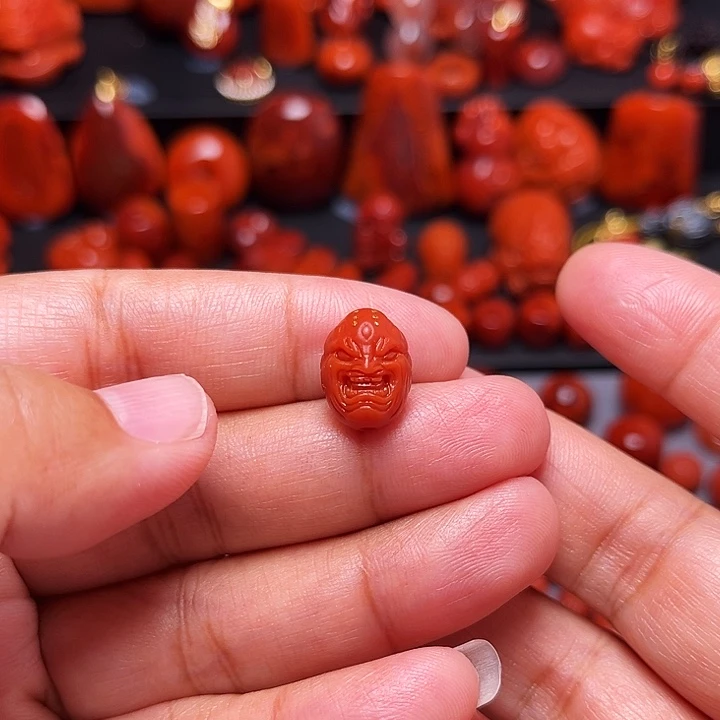 南红玛瑙未镶嵌配饰恶僧10.4mm