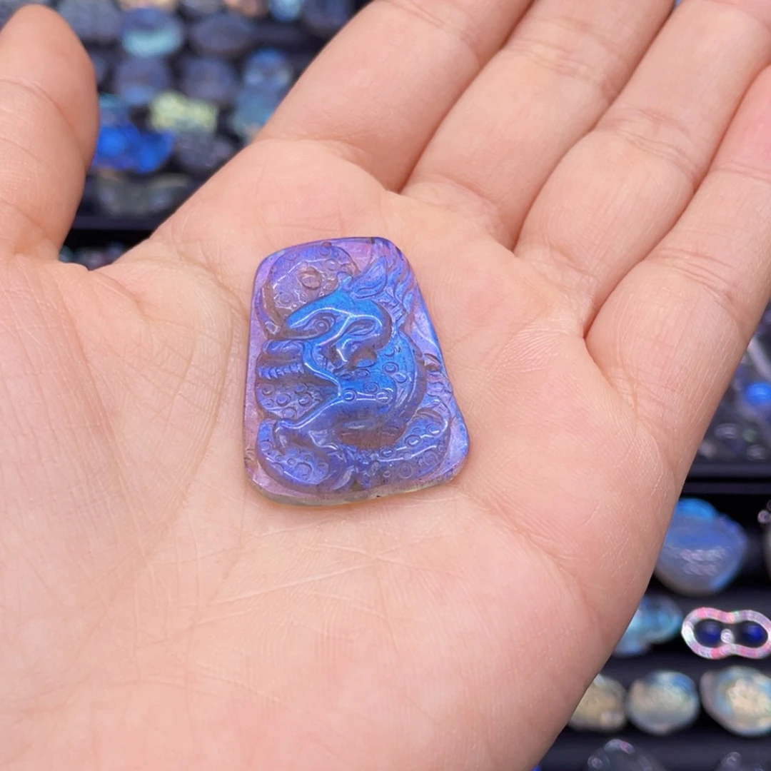 长石吊坠(不含链)银S925镶嵌?****?客户定制银扣头