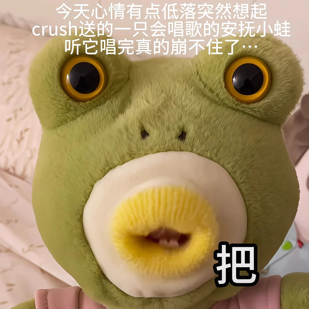 香肠嘴青蛙玩具搞怪会唱歌的玩偶搞笑抽象毛绒公仔惊喜礼物送闺蜜