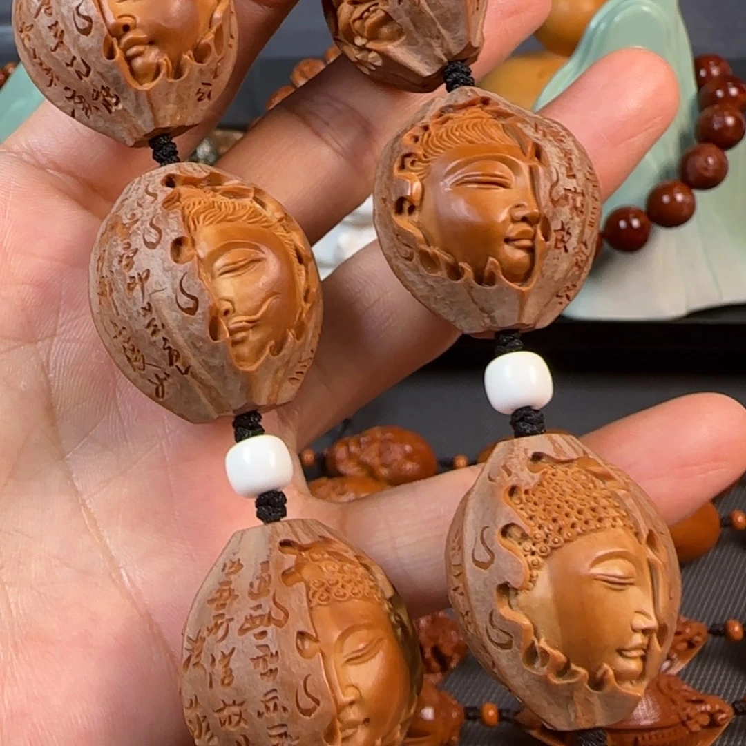 手串橄榄核油核四花佛魔一念