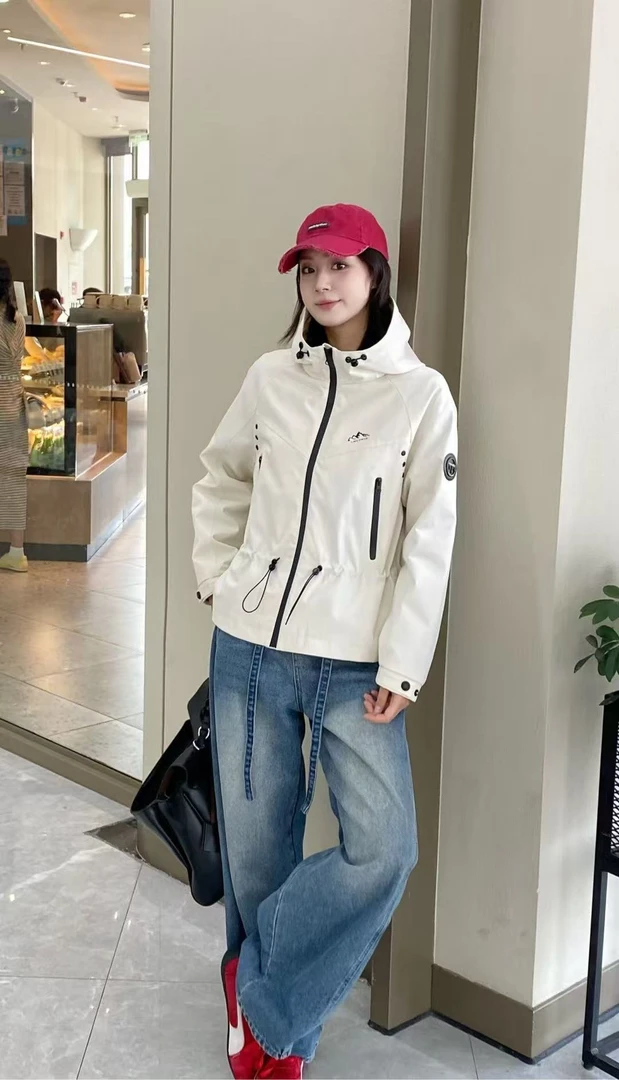 25870B#熙荣·自留 收腰冲锋衣羽绒服外套