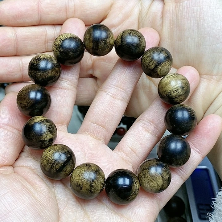 沉香手串平**福越南芽庄白棋楠