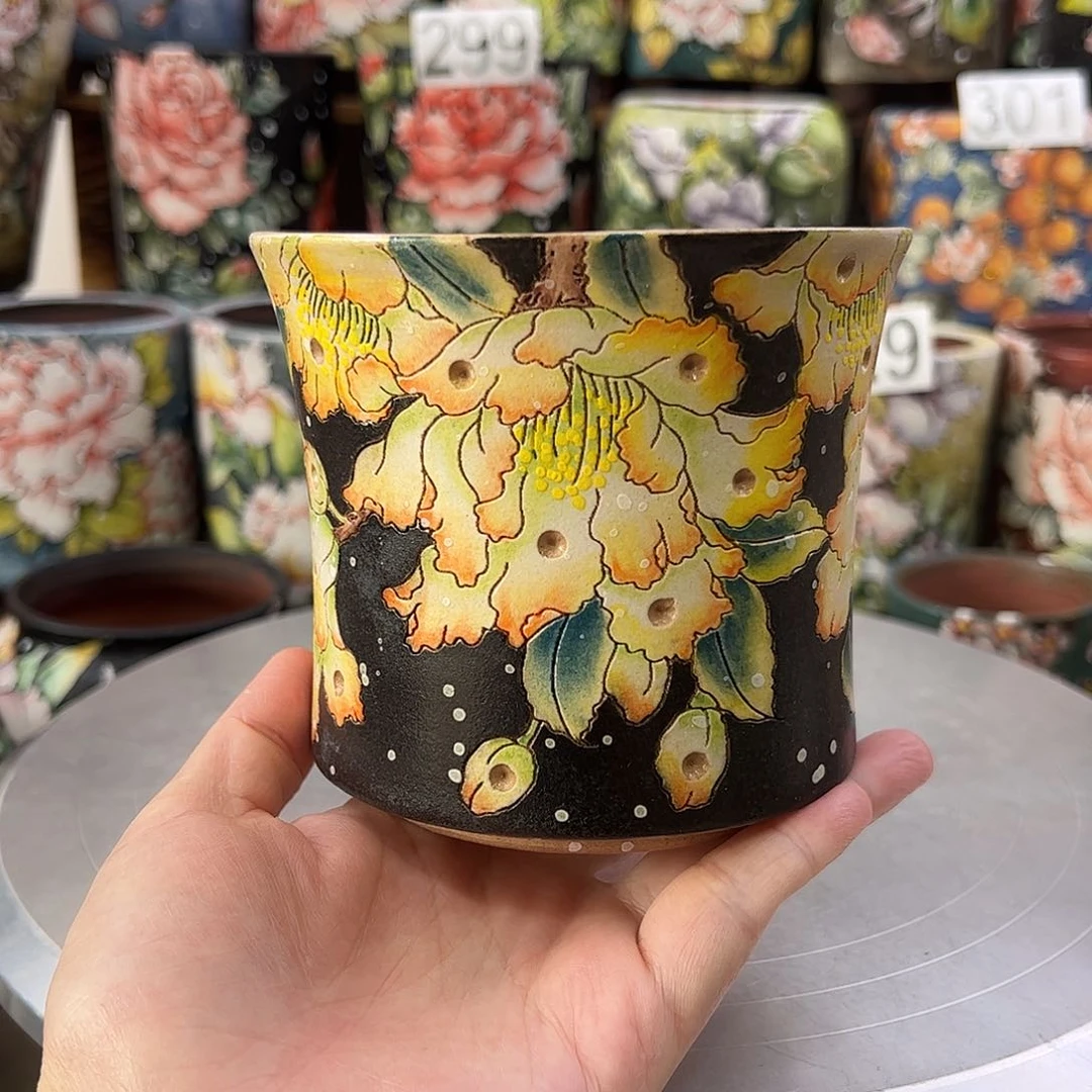 景德镇陶瓷花盆景德镇陶瓷花盆
