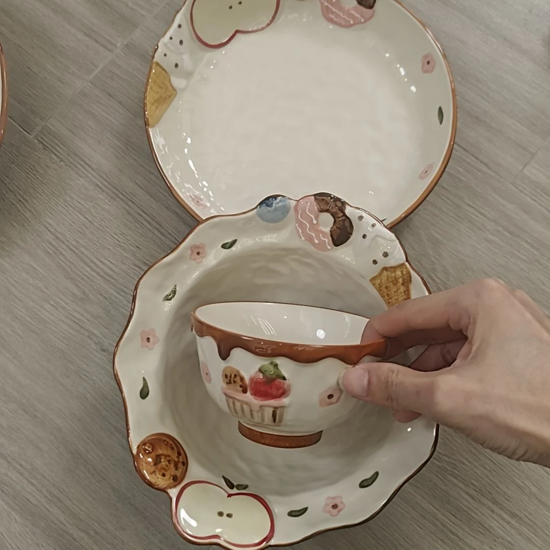 微瑕陶瓷餐具釉下彩