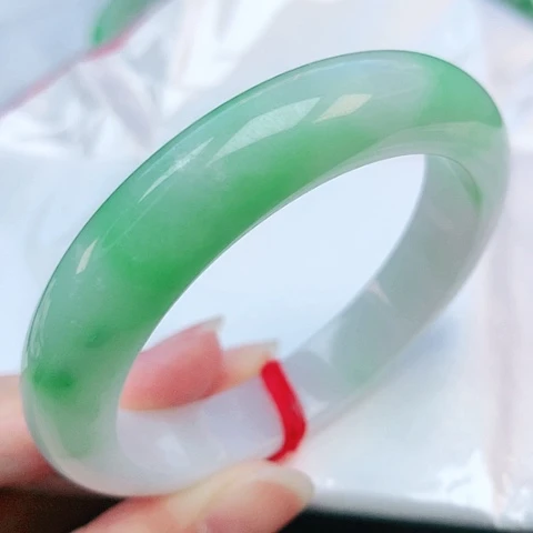 未镶嵌手镯翡翠53圈口380095