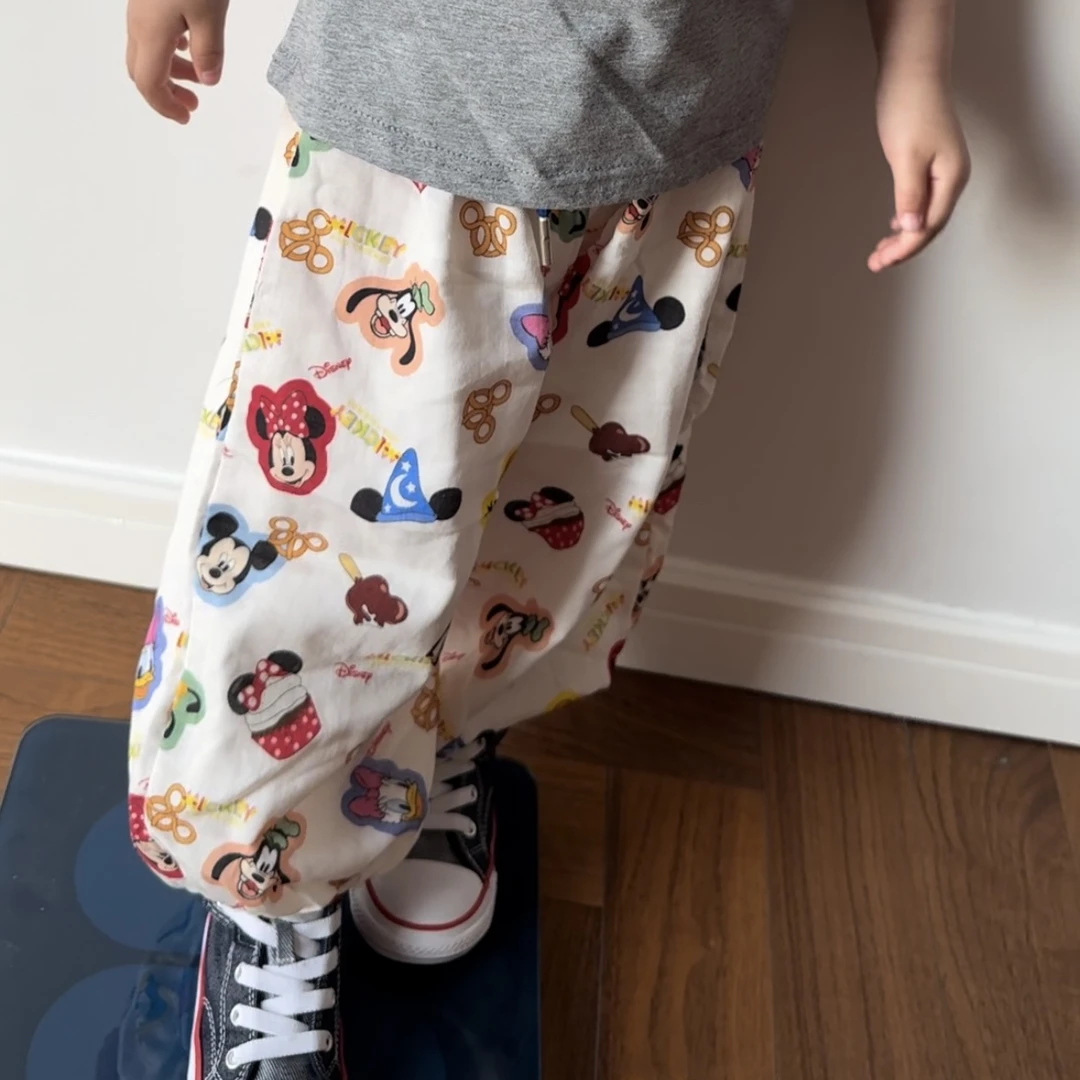 25350儿童老鼠满印舒适百搭防蚊裤