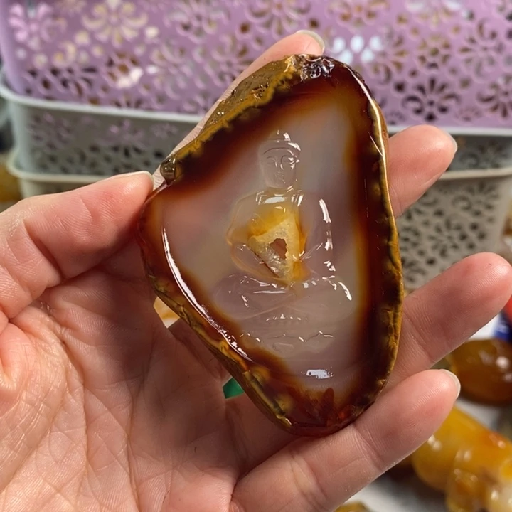 玛瑙/玉髓吊坠(不含链)未镶嵌