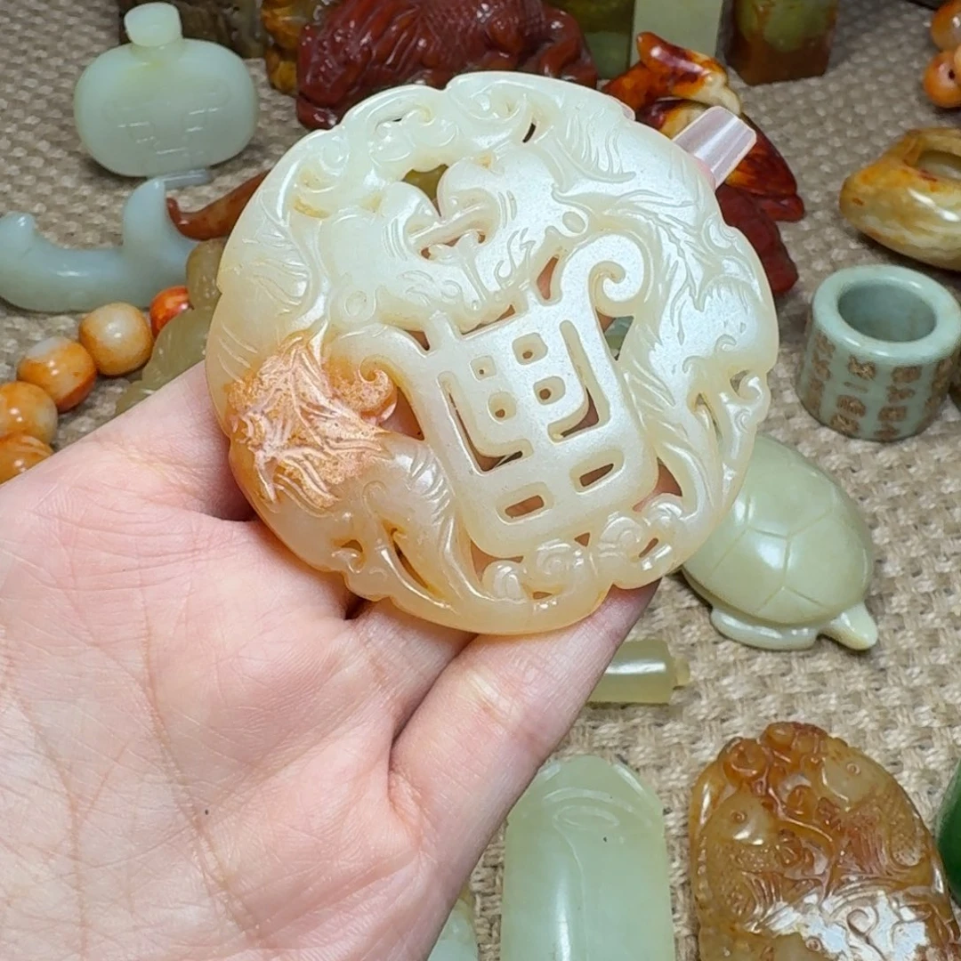 白玉菩提吊坠挂件