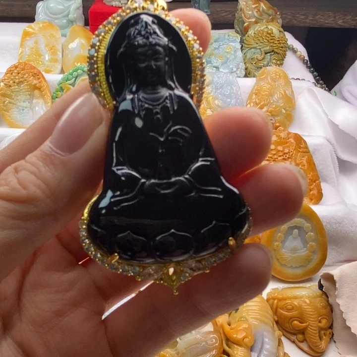 ****哥翡翠未镶嵌吊坠(不含链)