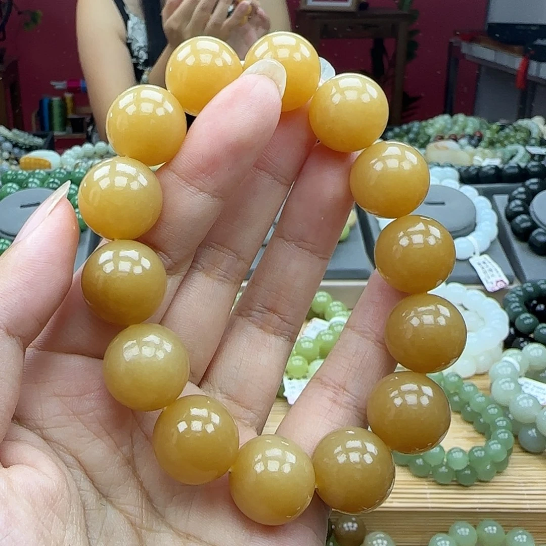 山***承手串未镶嵌和田玉