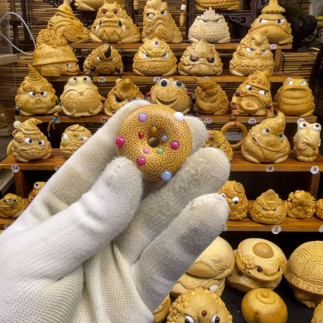 竹个性文玩竹雕甜甜圈