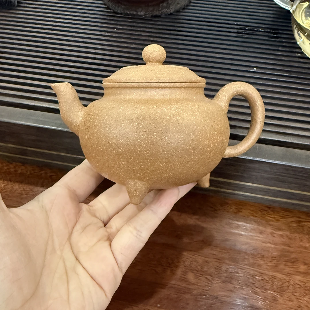 【大彬如意•原矿黄段泥】220cc半手工紫砂壶