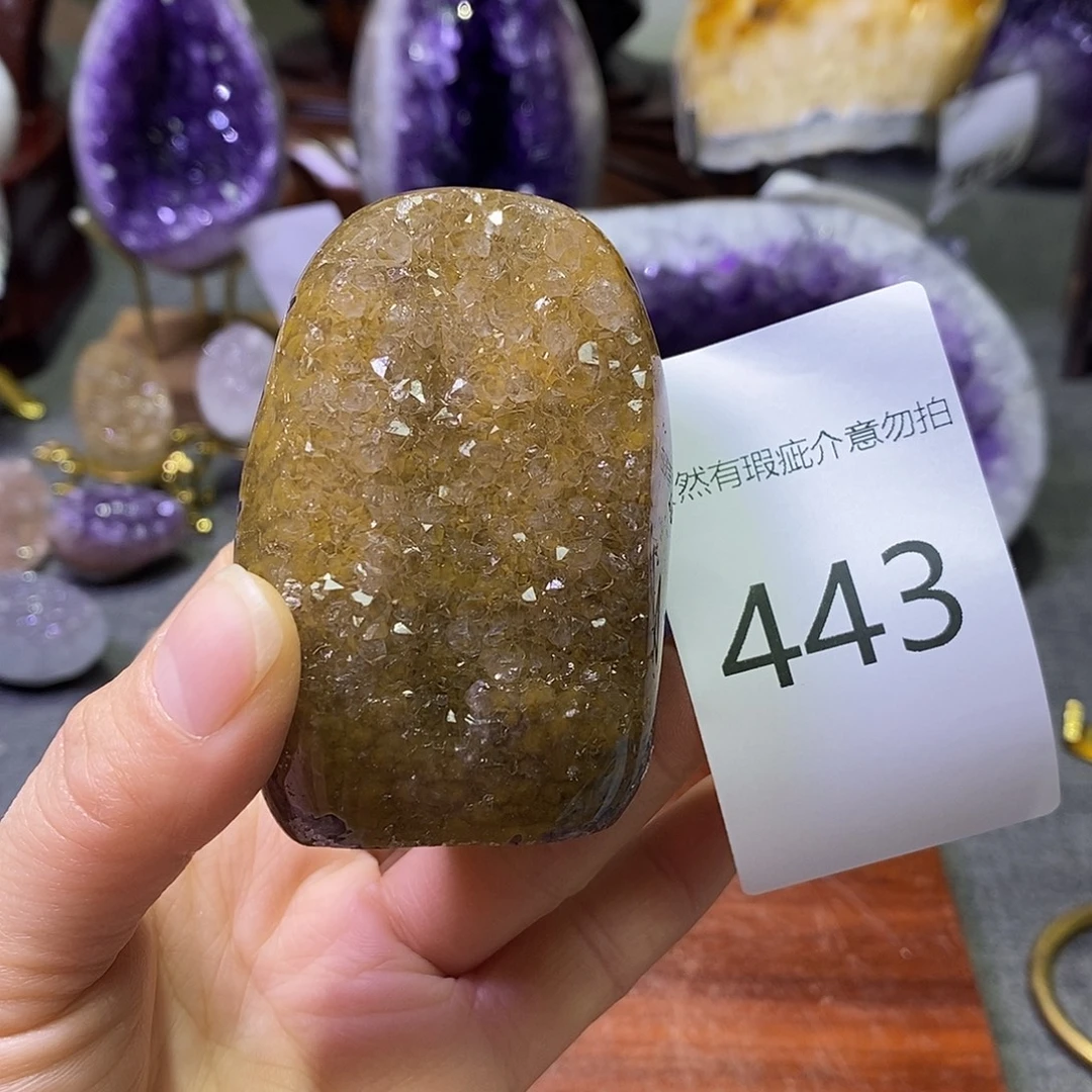 未镶嵌紫晶珠宝半成品