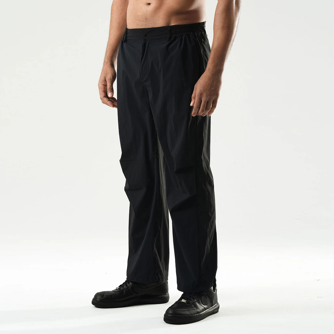BD.POWER UP+轻户外梭织伞兵裤男美式工装裤宽松直筒裤休闲束脚裤
