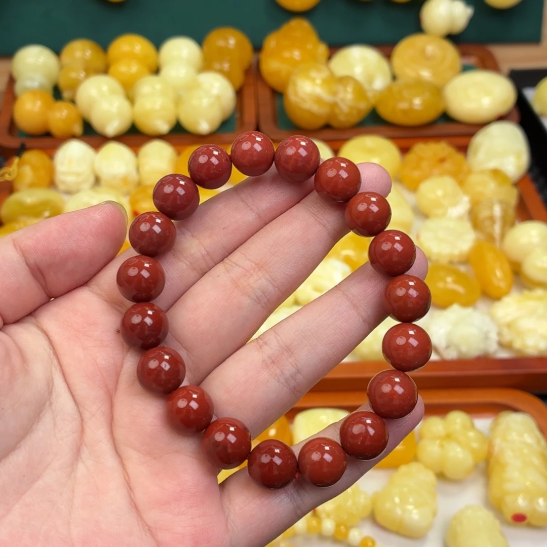 蜜蜡未镶嵌毛衣链蜜蜡