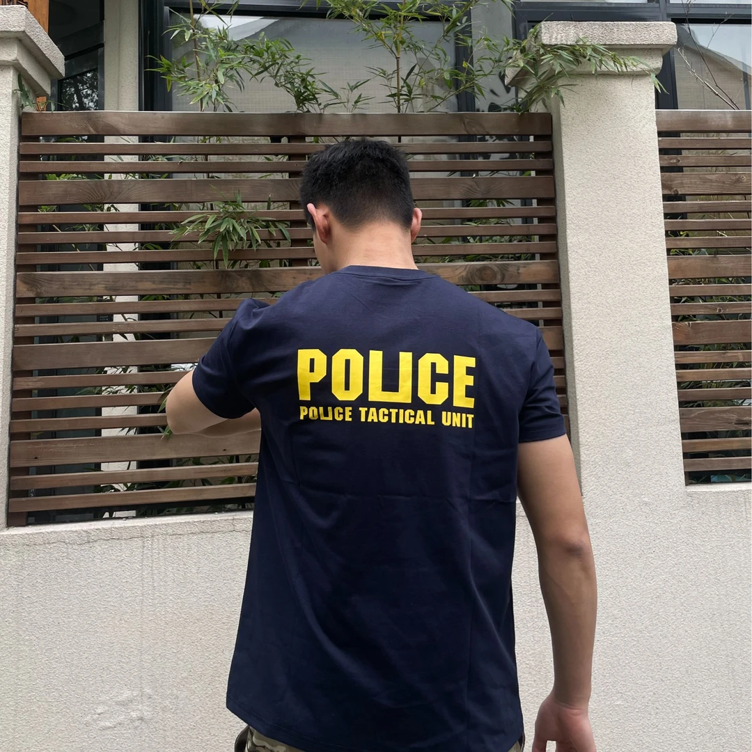 GTAL美式印花短袖270g小领口T恤纳维亚科技速干凉感纯色休闲上衣