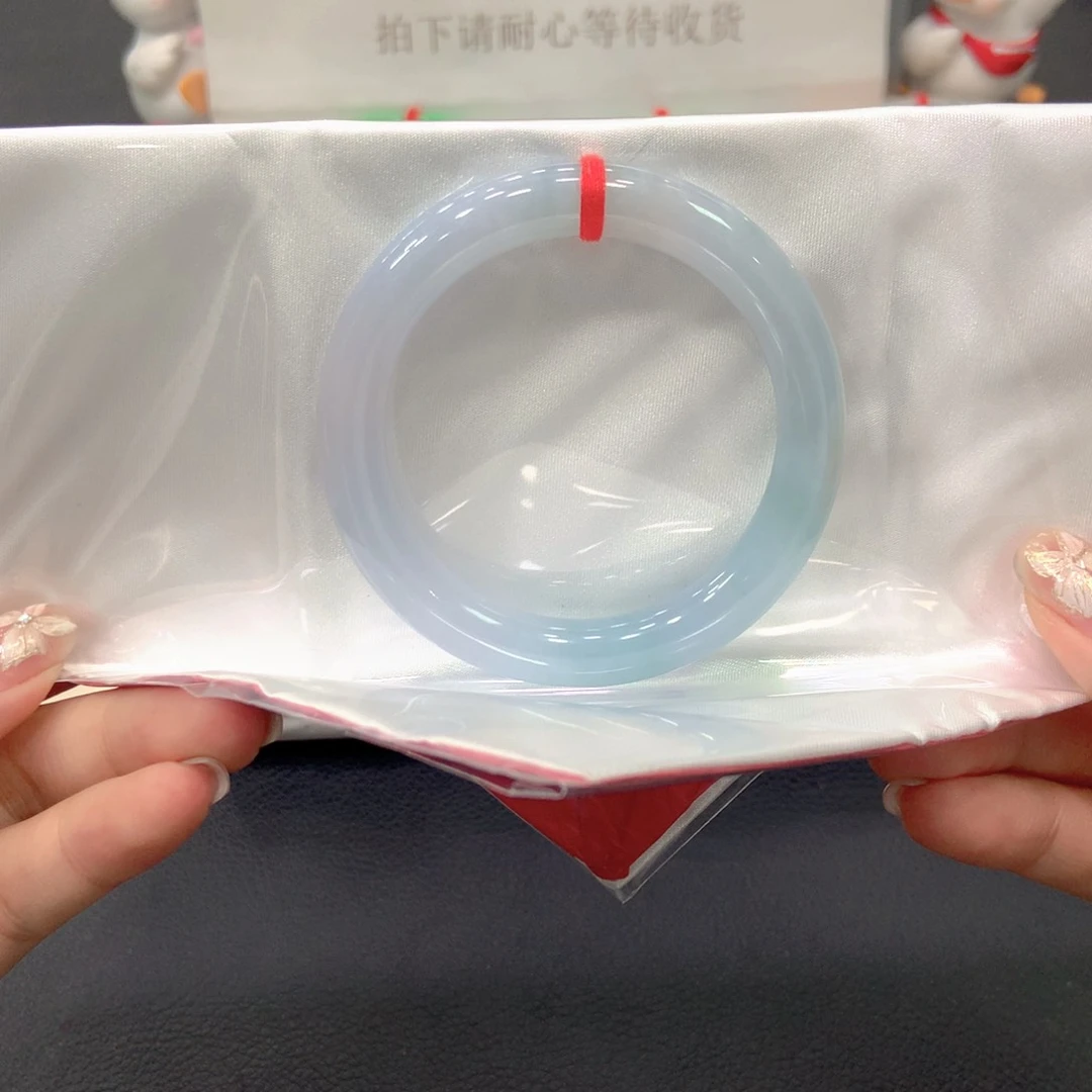 翡翠手镯未镶嵌53圆3号链接