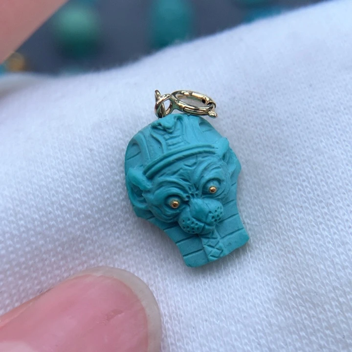 绿松石绿松石配饰18K金镶嵌