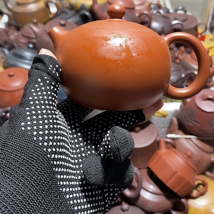 紫砂茶壶微瑕微笑