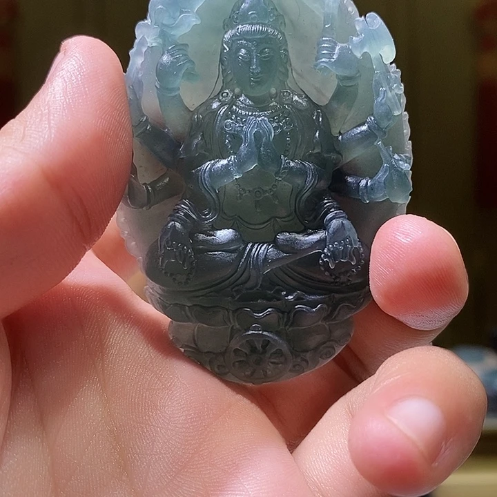 沙***人未镶嵌定制翡翠翡翠
