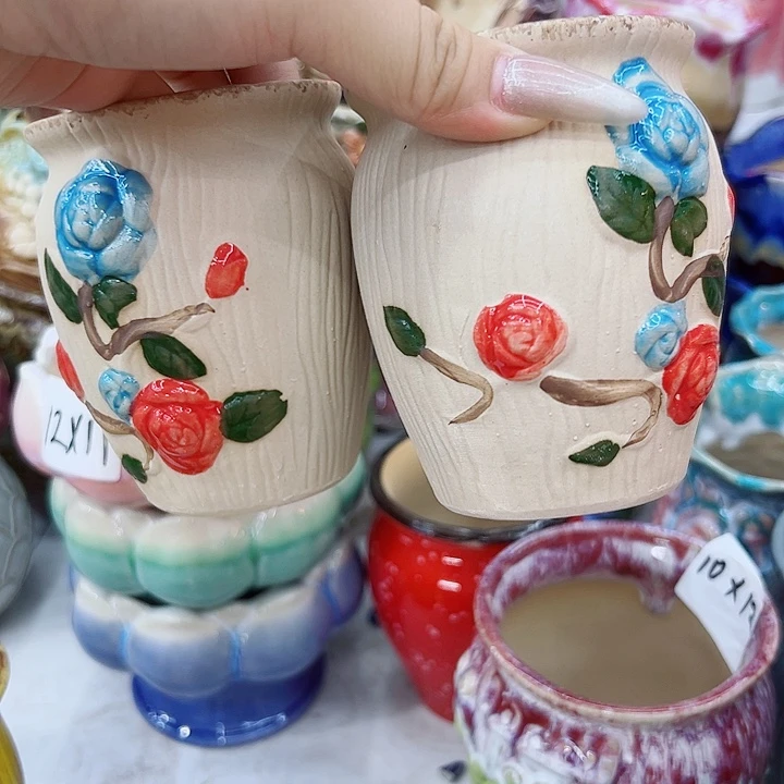 有孔，满10元发货多肉陶瓷花盆