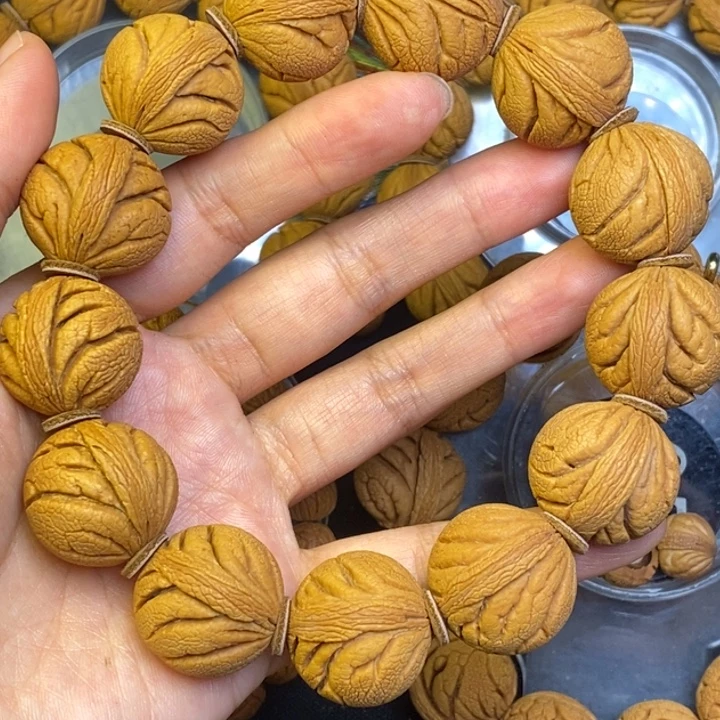 吊坠文玩核桃秦岭龙纹桃核22