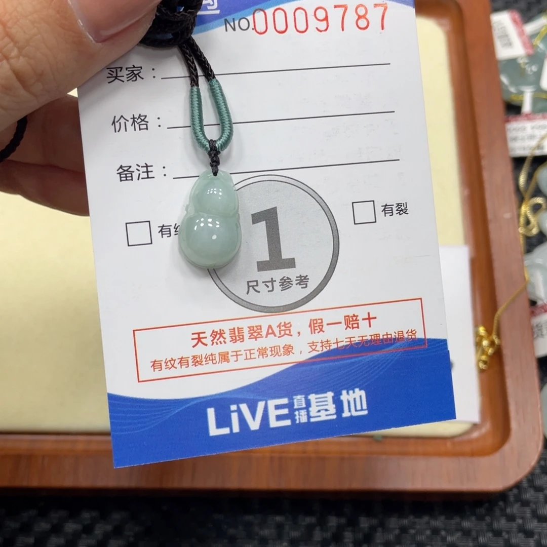 翡翠颈饰未镶嵌翡翠吊坠x 9787