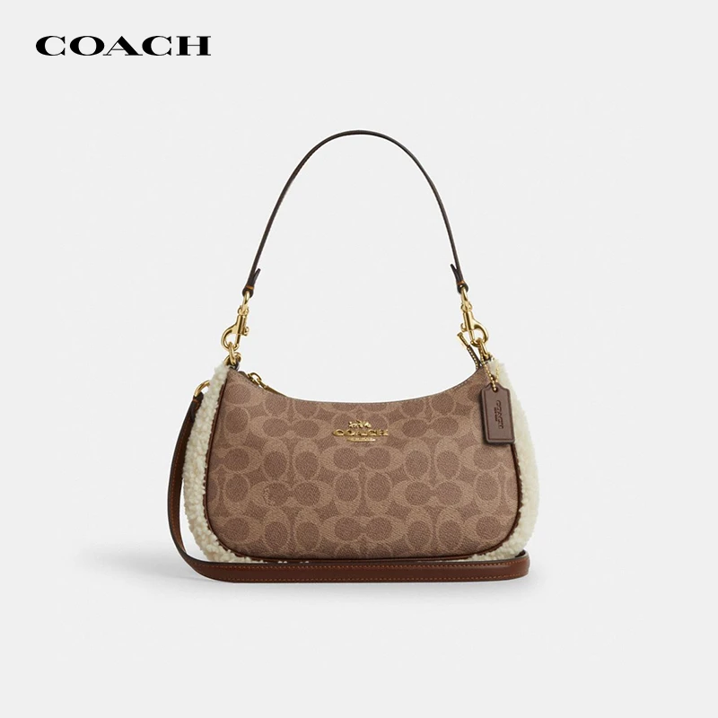 COACH/蔻驰【品牌直供】Teri 25女款新月包单肩斜挎包 CY659IMXI5