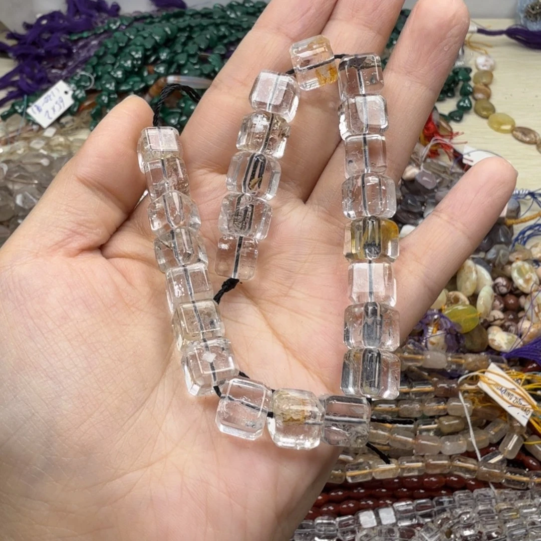 水晶珠宝半成品未镶嵌卡8骸骨闪灵方糖（2颗）