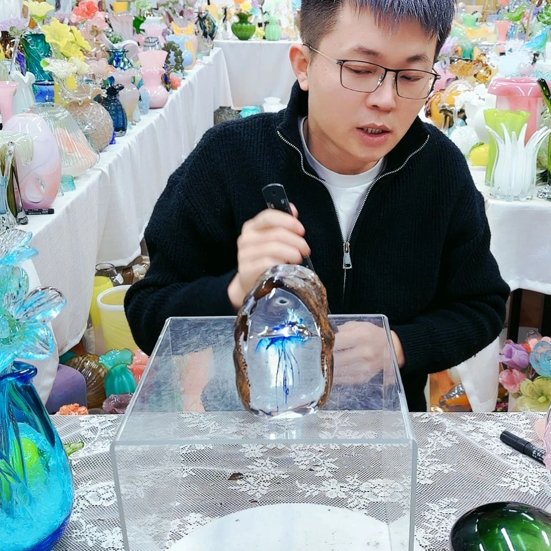 福利不退不换琉璃花瓶花器艺术品