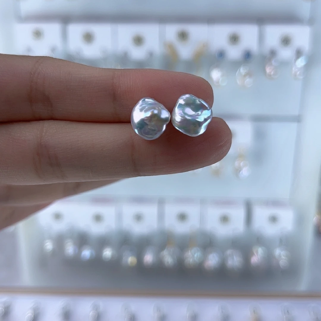 未镶嵌淡水珍珠耳饰