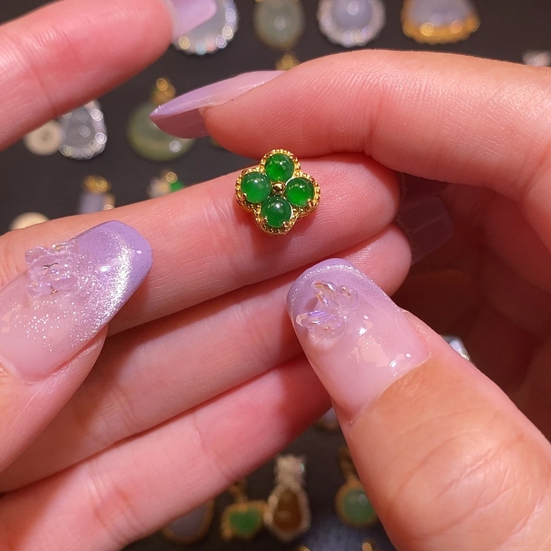 翡翠银S925镶嵌颈饰