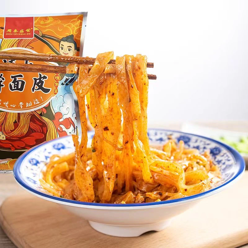 陕西特产岐山擀面皮真空包装300g加热即食酸辣劲道传统风味小吃