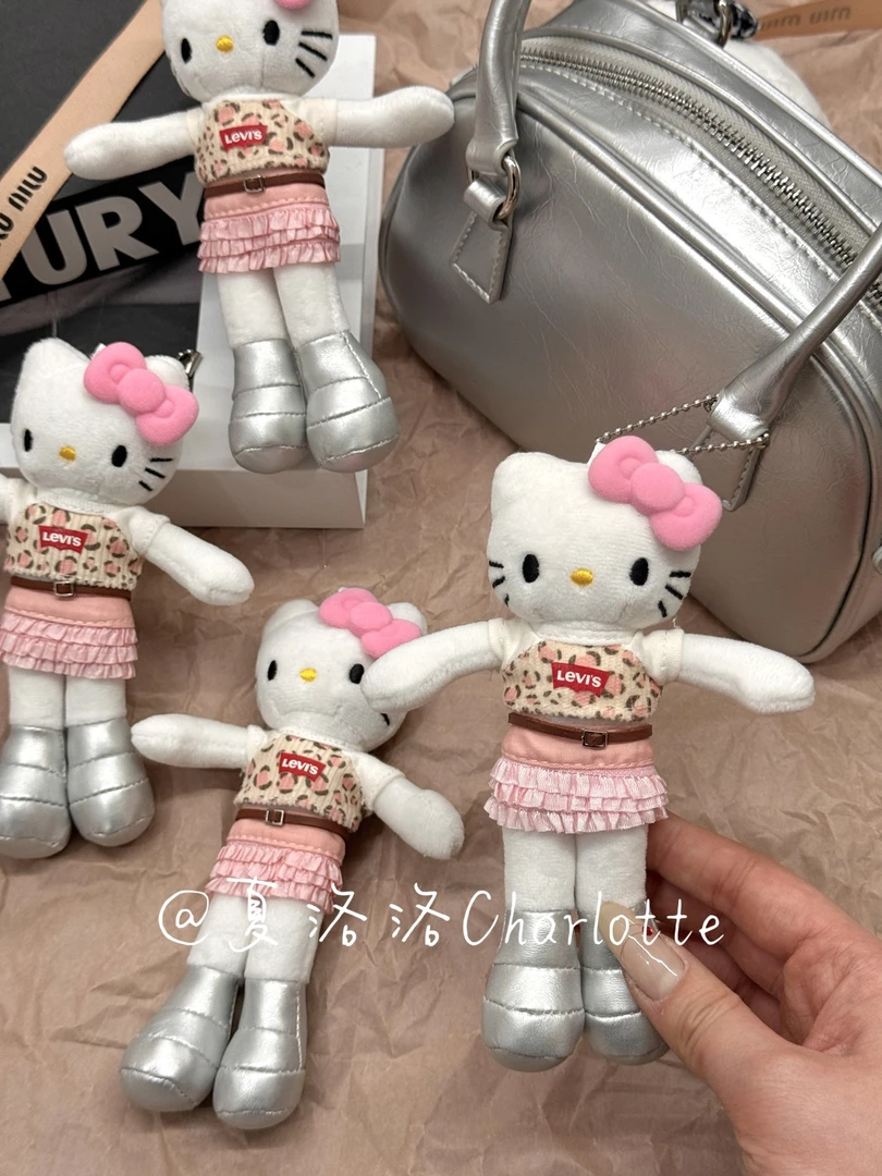 长腿辣妹kitty挂件y2k风可爱少女包挂饰