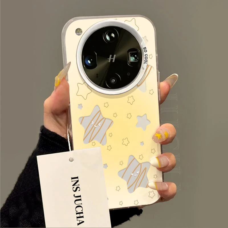 黄色星星适用oppofindx8ultra手机壳高级感OPPO高端华为新款小米