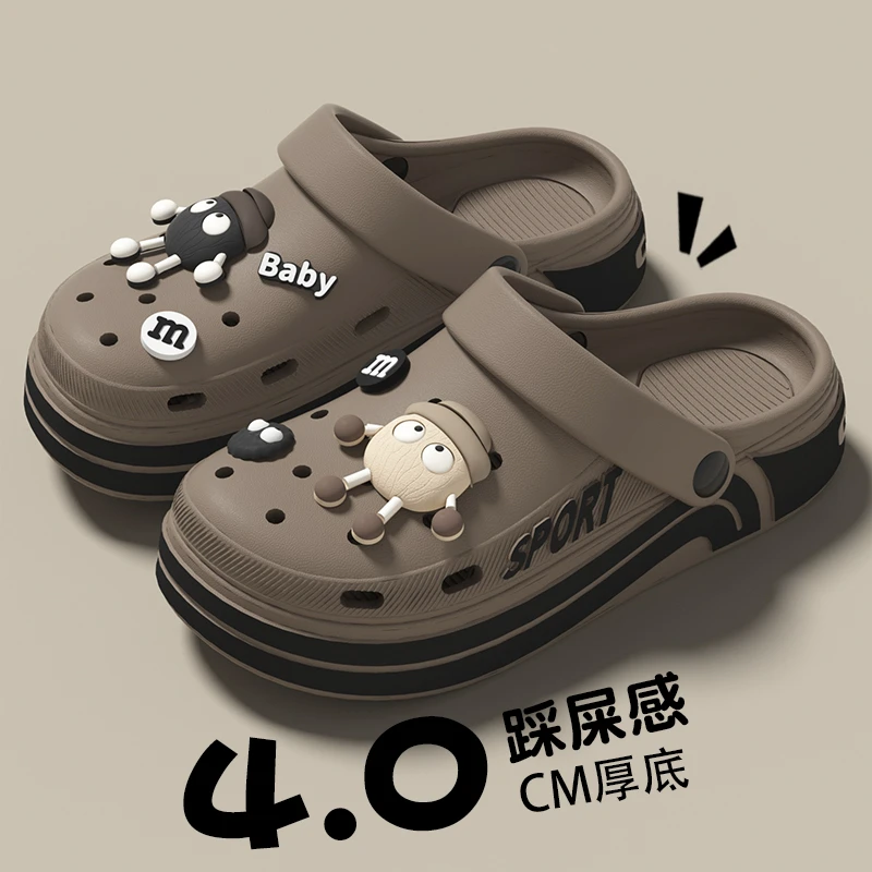 EVA不臭脚拖鞋男士夏季新款外穿踩屎感休闲情侣沙滩包头凉拖鞋男