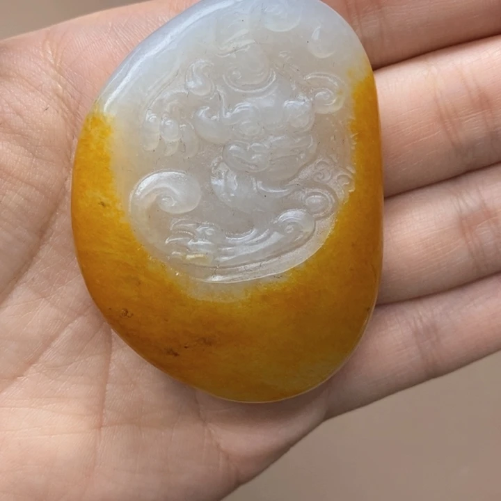 和田玉挂件未镶嵌雨*阳G