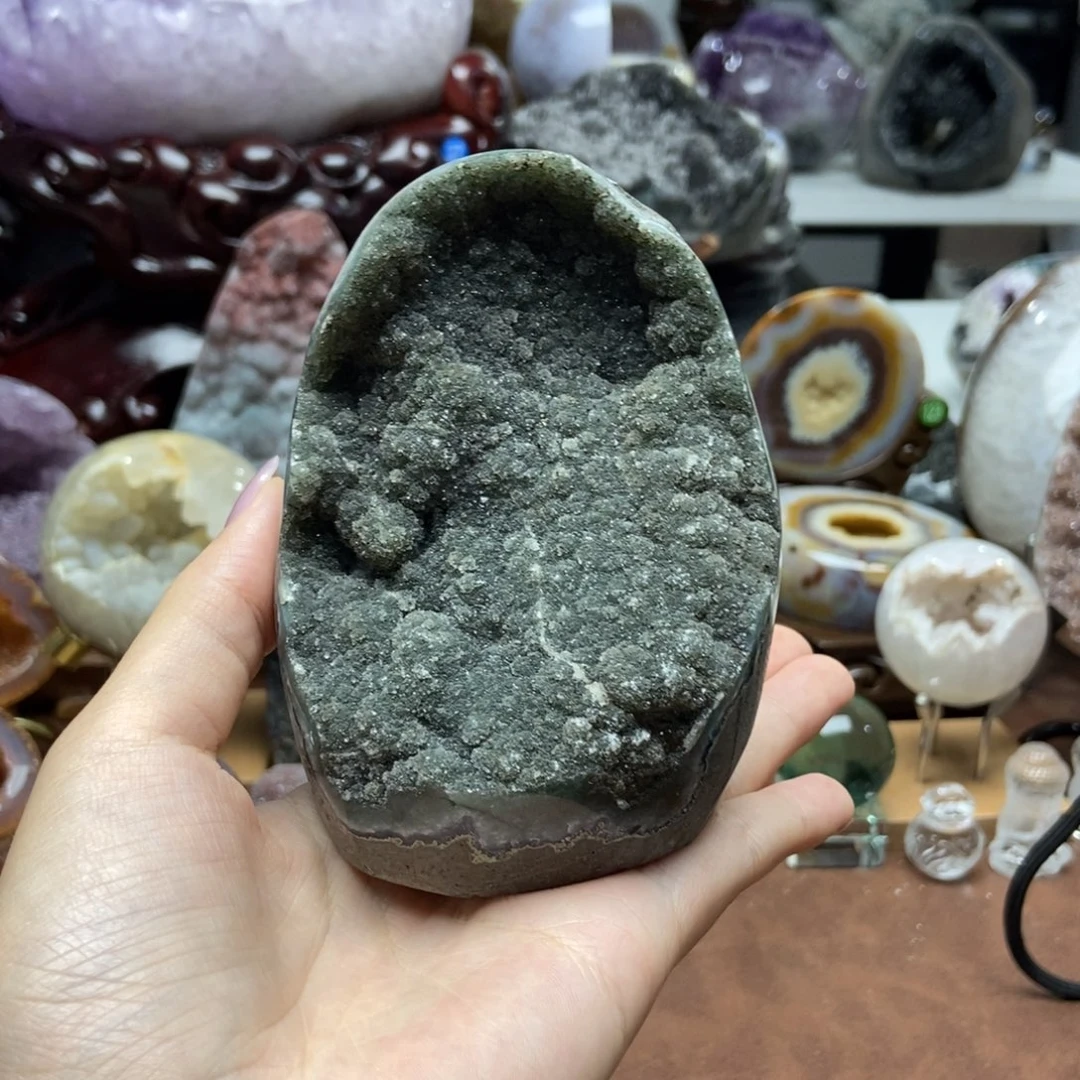 紫晶摆件未镶嵌水晶