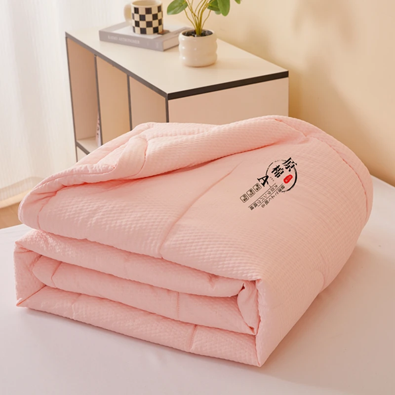 夏季透气夏被夏凉被可机洗空调被单人双人夏天薄款豆豆被芯