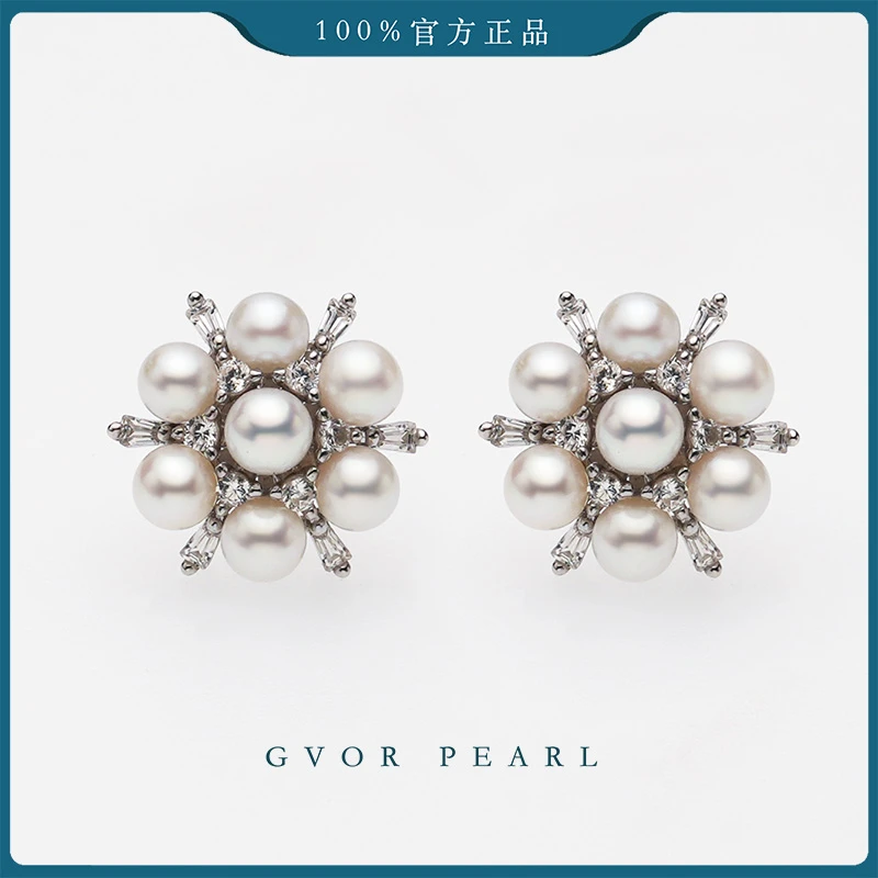 【幸运草丨好物】强烈推荐S925银淡水有核baby珍珠耳钉 4-5mm C1256