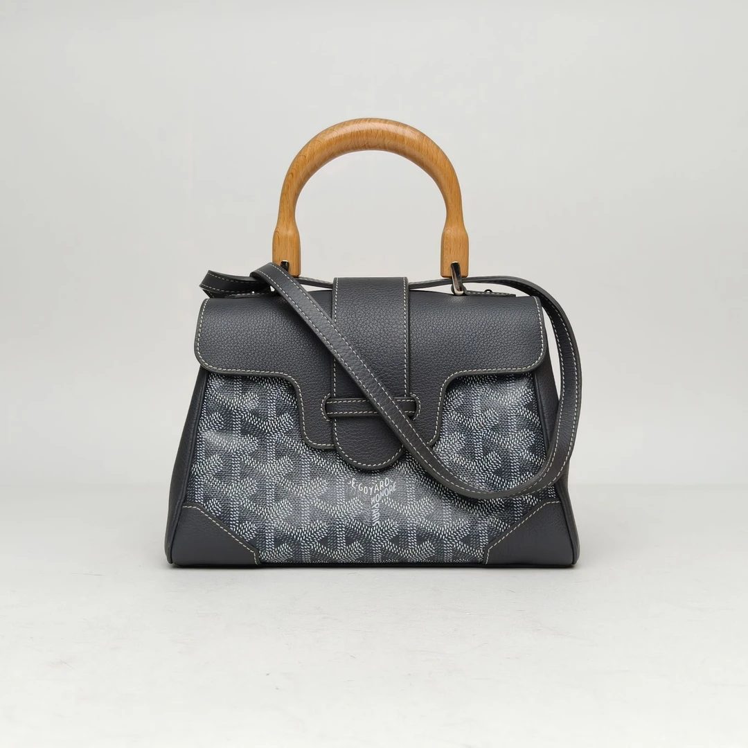 99新 Goyard 小花柳  SAIGON 西贡 Mini 20 灰色包