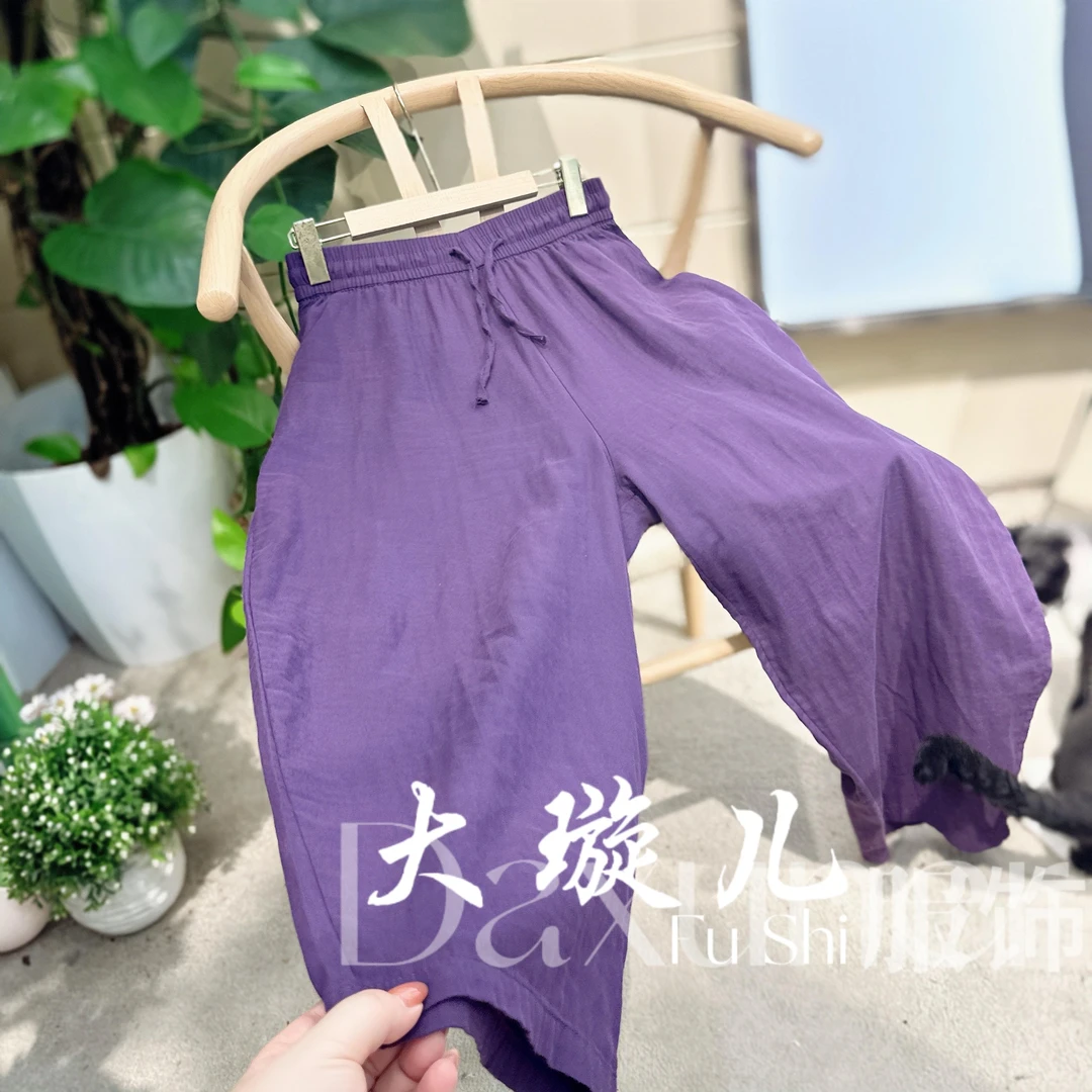 【亚麻裤】夏季新款宽松舒适显瘦百搭亚麻裤