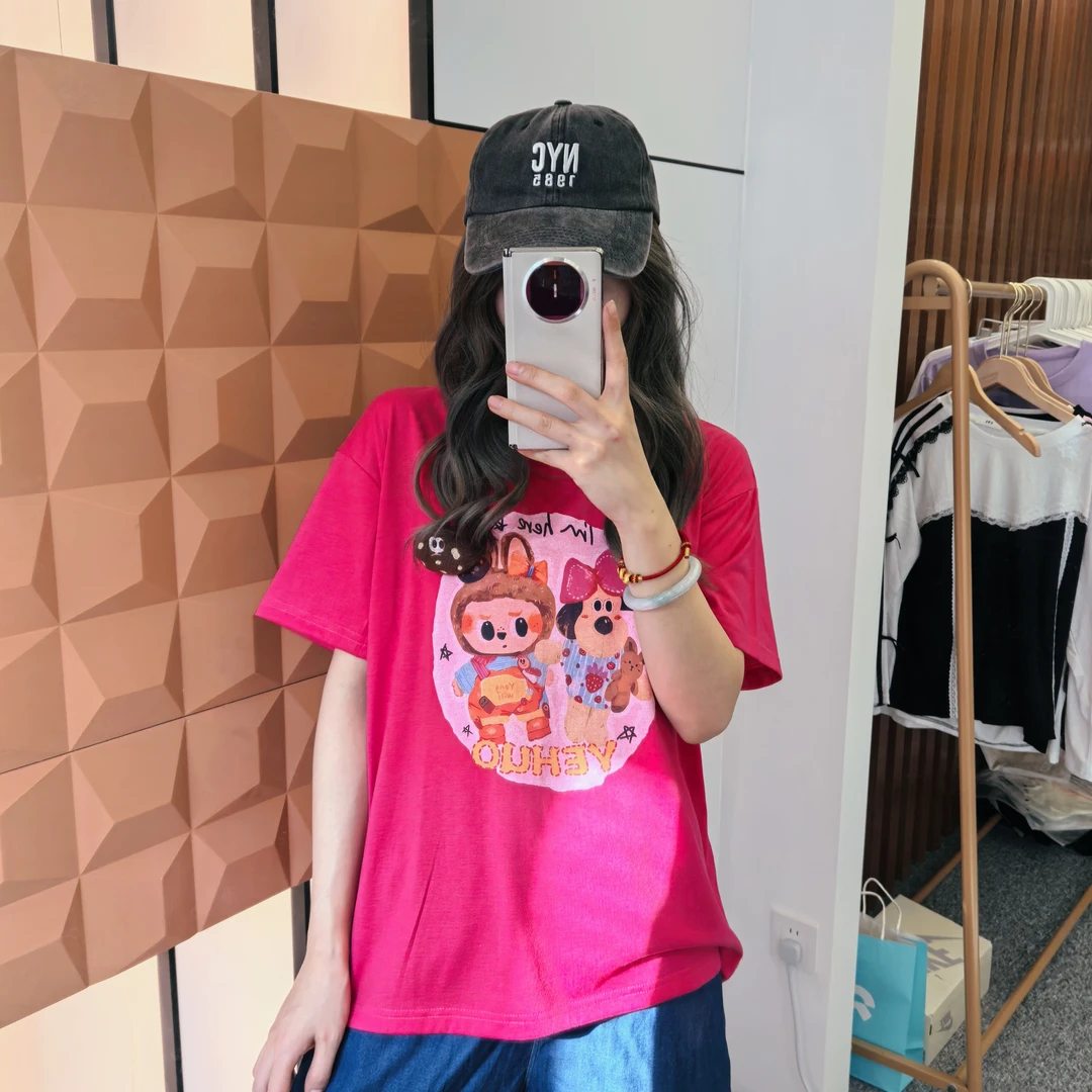 显白！小个子 25夏季设计师款奶fufu可爱掌门苟！拉不不短袖显瘦T恤