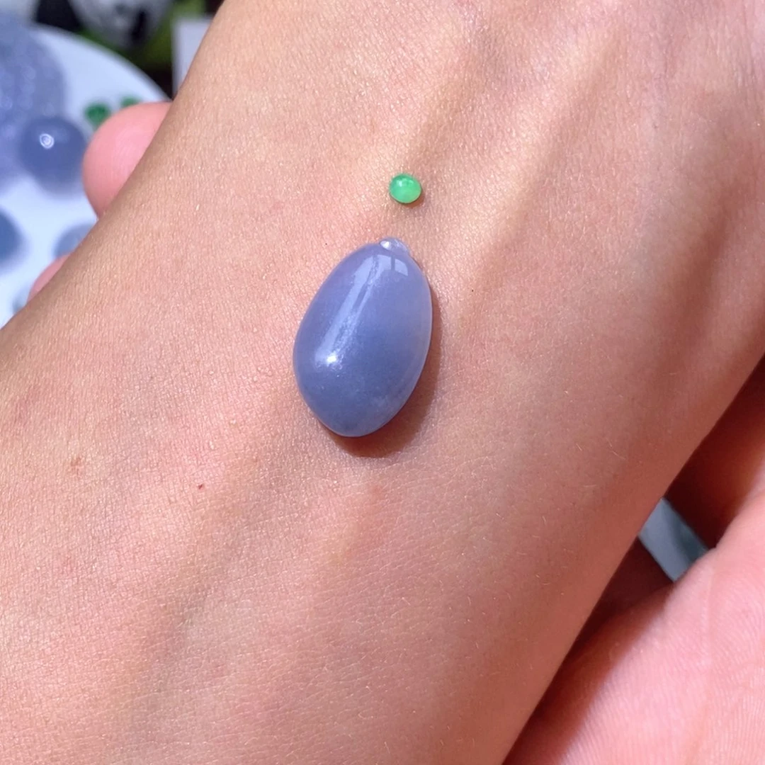 定制翡翠未镶嵌翡翠17.2*10.8*5.5紫瓜