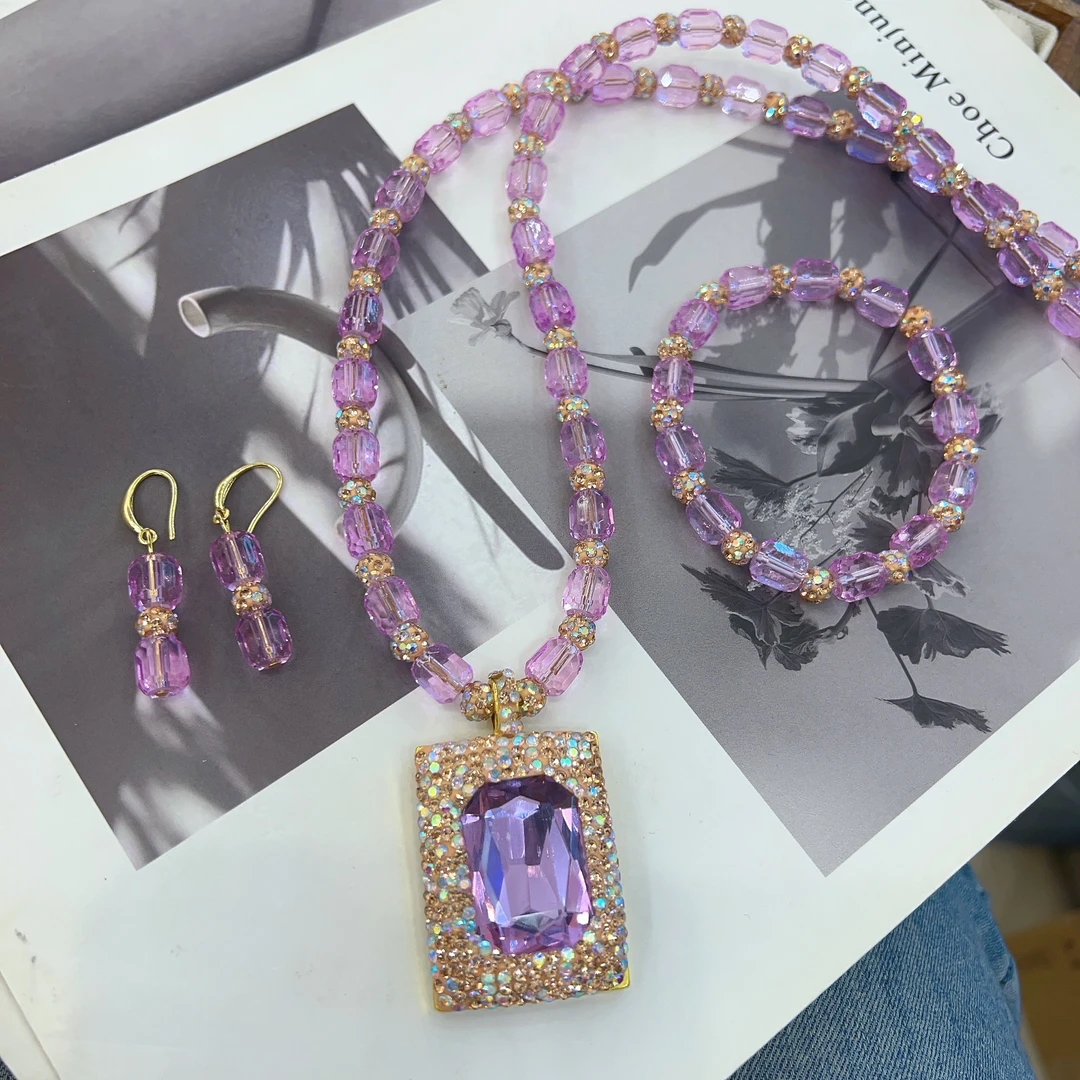 钛钢项链 新款时尚百搭气质个性好看的套装大气精美妈妈款轻奢