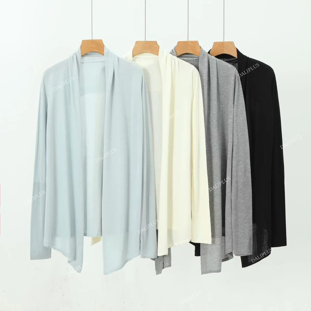 DALI PLUS"面膜感针织衫"重磅莱赛尔超质感慵懒感开衫-D5BL1004