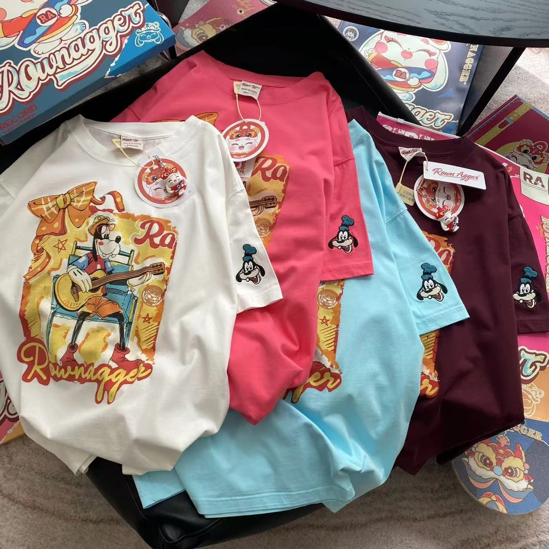 纸袋家罗恩阿格[创作者高飞]美式简约百搭宽松T恤