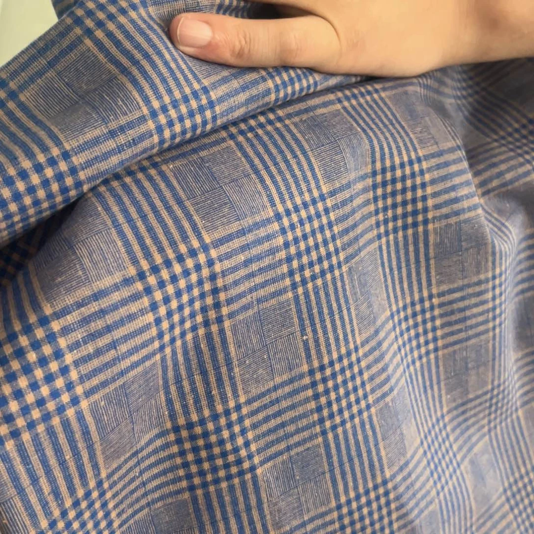 棉紫色棉麻三米的