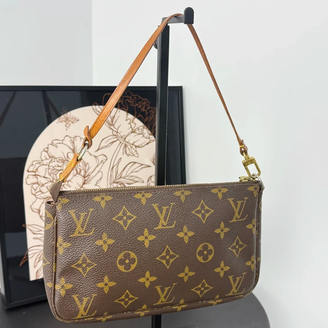 95新 LouisVuitton/路易威登 LV老花大麻将包单肩包 25080081-02