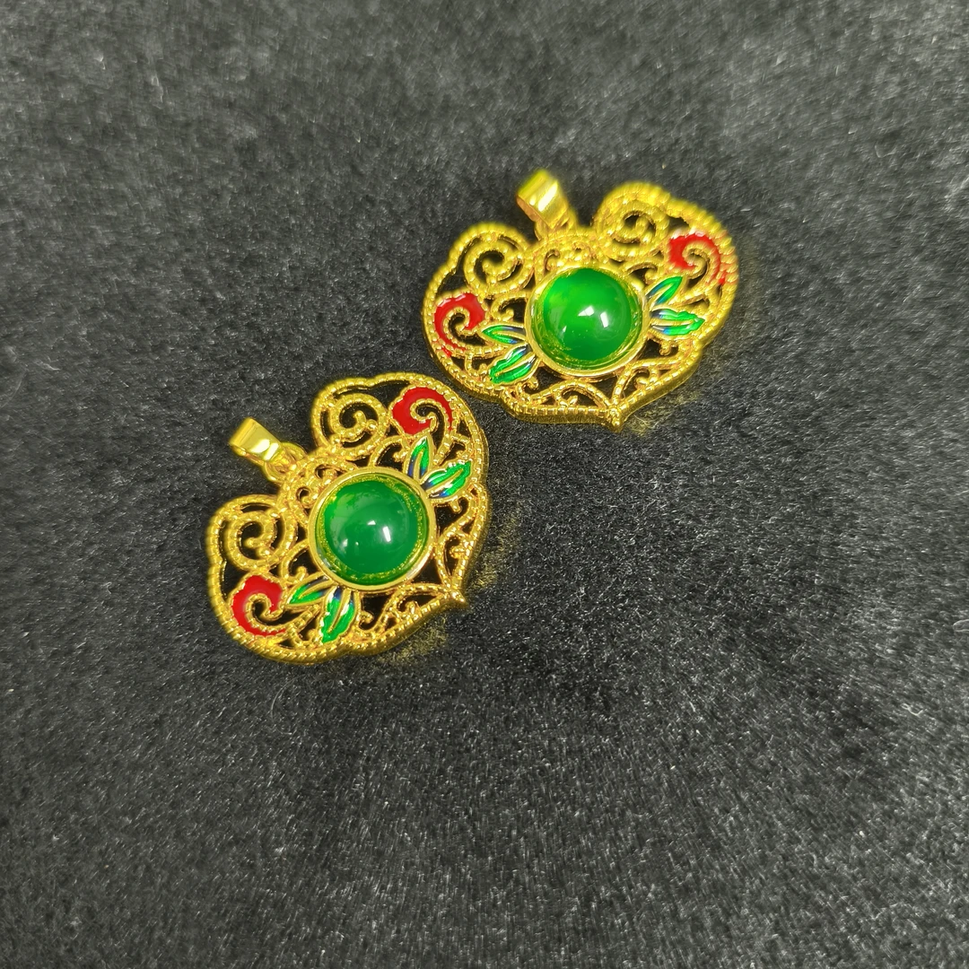 YD137【福佑多】如意 绿玛瑙 吊坠（赠绳）多样性发一